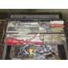 Image 2 : Assorted Hand Tools and Vintage Metal Tool Box