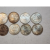 Image 8 : x12 German Empire 1/2 Mark Silver Coins .900 Silver 