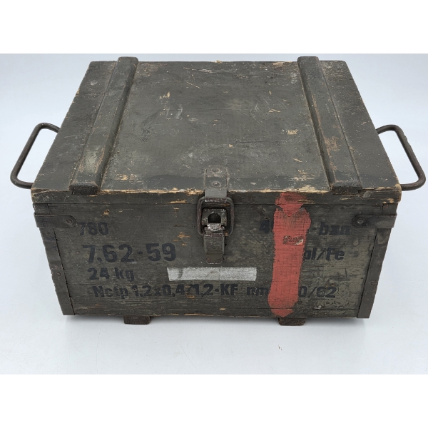 Incredible United States Army Issue Wood Ammo Crate/Box 13.5''x7.5''x12'' 