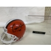 Image 2 : Ernie Green Autographed Cleveland Browns Mini Helmet in storage cube - '48 - Riddell