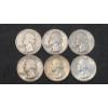 Image 1 : Assorted Years/Mint Marks 90% Silver Washington Quarters - Face Value: $1.50