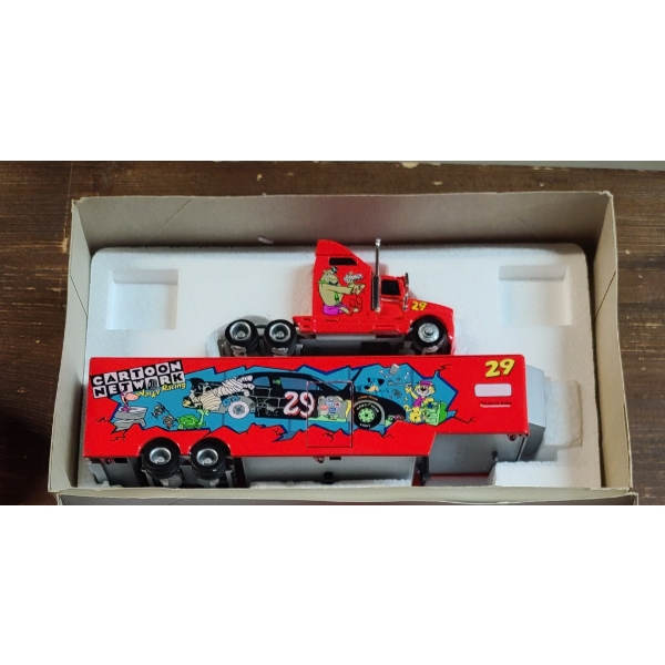 1996 Steve Grissom #29 Ft Cartoon Network/Scooby Doo Kenworth Hauler 1:64 Scale Diecast Collectible