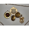 Image 3 : Nice Assortment of Gold-Filled Jewelry: Pins, Pendants, Necklace - Total Weight: 14.5g