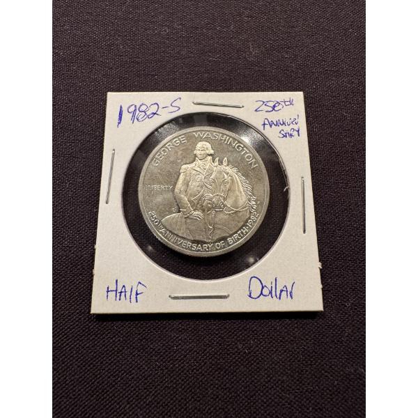 1982-S United States Washington 50 Cent Silver Half Dollar - Excellent Condition