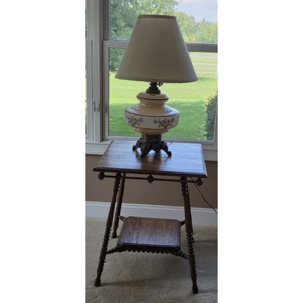 *Pick Up At Mantua Home-No Shipping Available* Gorgeous 24Wx28T Vintage Side Table And 30'' Fabulous