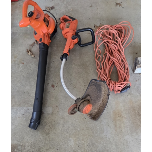 Louisville Home Pickup - Trimmer Group - Black & Decker As Shown - Blower, Trimmer, Ext Cord