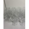 Image 6 : 14 Crystal Wine Goblets -  ~ 7 inches tall - Gorgeous Pattern