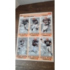 Image 2 : (3) Uncut Sheets Of 1993 McDonald's Gameday Cards Featuring Cleveland Browns Autos!