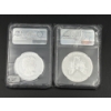 Image 4 : NGC Modified PF70 Pride of Two Nations Set & NGC Enhanced Rev PF70 Pride of Two Nations Set - SIGNED