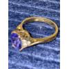 Image 7 : Stunning 14k Gold Tanzanite and Diamond Ring -3.6 Grams - Size 6.5 