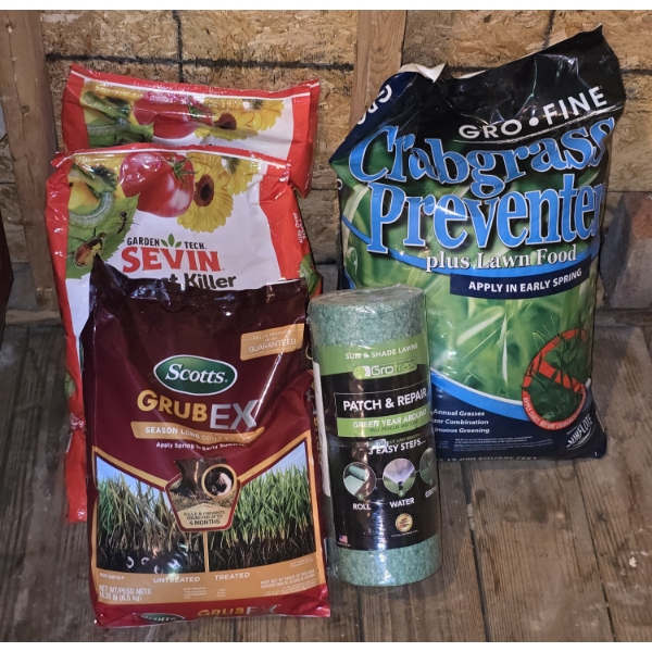 Grass and Pest Treatment Bundle incl Sevin, GrubEx and More