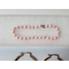 Image 3 : Gold-Tone "Princess" Hoop Earrings & Pink Pearl Bracelet