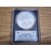 Image 3 : PCGS MS70 2021 Silver American Eagle T-2 - Signed - 1 oz .999 Fine Silver