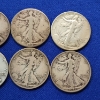 Image 3 : x8 Assorted Years United States Walking Liberty 90% Silver Half Dollars - FV: $4.00