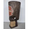 Image 3 : HARLEY DAVIDSON COLLECTIBLE CARVING - 16" TALL SKULL MAN HAND PAINTED WOOD CARVING -See Pics