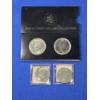 Image 2 : Lot of (4) 1972 Eisenhower Dollars - in Case & Plastic Sleeve w/ COA FV $4.00