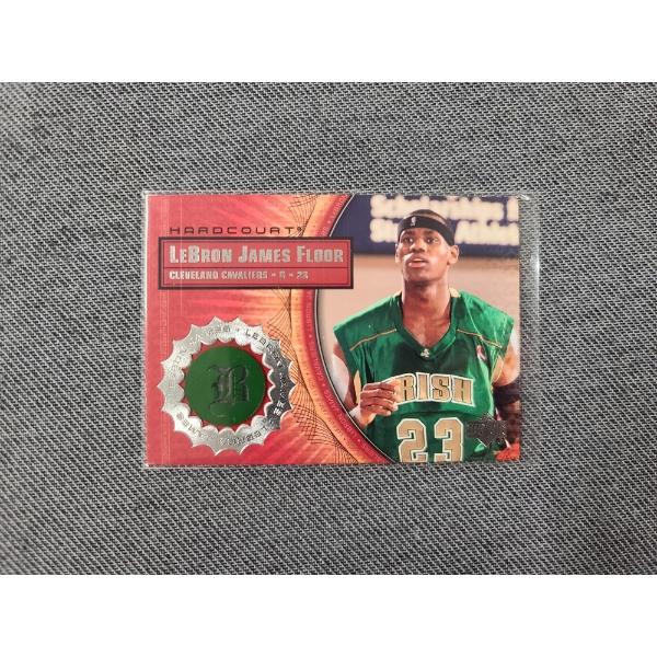 2003 Upper Deck LB3 Hardcourt LeBron James Game Floor Trading Card