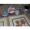 Image 7 : *Pick Up At Mantua Home-No Shipping Available* Pretty Framed Floral Prints, Tins, Baskets, Doll Deco