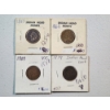 Image 1 : 4 BETTER DATE Indian Head Cents 1863, 1682, 1909, 1879