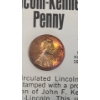 Image 7 : (5) Uncirculated 1974 Third Party Counterstamped Lincoln-Kennedy Novelty Pennies