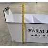 Image 3 : Brand New Classic Look Black & White 3 Section FarmHouse Tin Caddy 