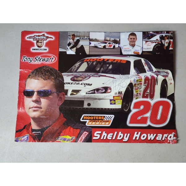 Shelby Howard Hooters Pro Cup Racing Autographed Hero Card 