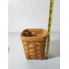 Image 5 : Longaberger Tall Tissue Basket with 2 Wooden Lids - Excellent Condition!