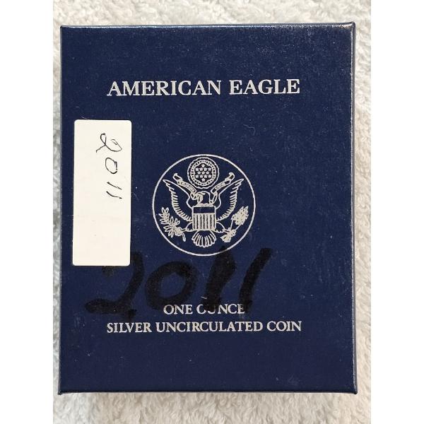 2011 1oz. Uncirculated Silver American Eagle in Original Packaging - AFV $1.00