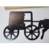 Image 3 : Home Interiors & Gifts: Horse and Buggy Metal Hangable Wall Art
