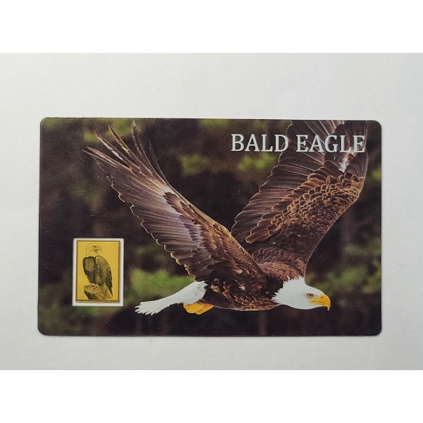 Bald Eagle 1/1000 Oz .999 Pure Gold In Assay Card