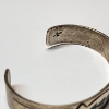 Image 4 : Southwestern-Style Sterling Silver Cuff Bracelet with Turquoise Inlay - Total Weight: 23.9g