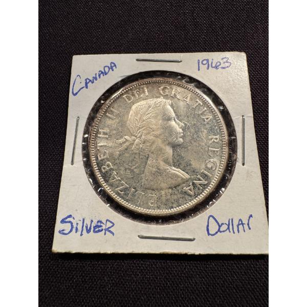  1963 Canada Silver Dollar - Canadian Silver Dollar - Mint Condition