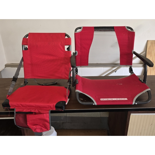 2 Stadium Seats - 1 Adult and 1 Child