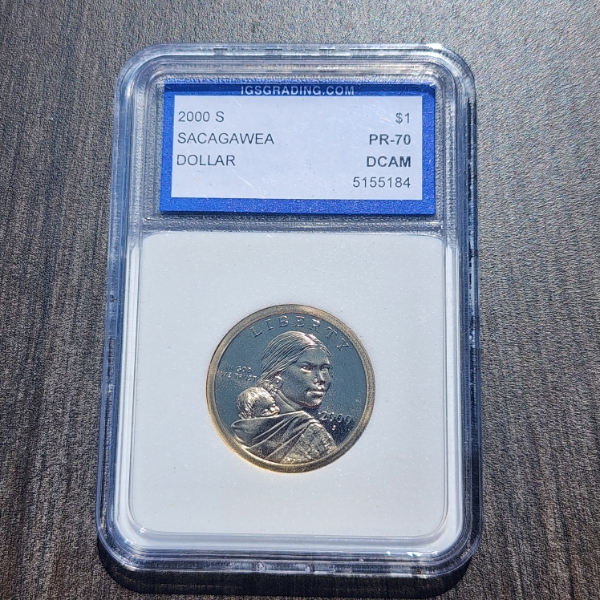 2001-S Sacagawea $1 Coin IGS PR 70 DCAM