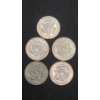 Image 2 : Assorted Years 40% Silver Kennedy Half Dollars - Face Value: $2.50