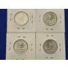 Image 4 : x4 U.S. Silver Washington Quarters 1961-P&D /1962-P&D FV: $1.00
