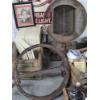 Image 6 : Vintage Wood Crates, Metal Tumbler, Bottle Collection, Art Work, Tin Sign, Glassware & More! 