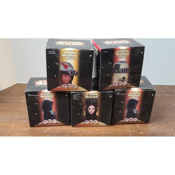 (5) KFC/Taco Bell/Pizza Hut Star Wars The Phantom Menace Episode 1 Promo Holo Projector Toys