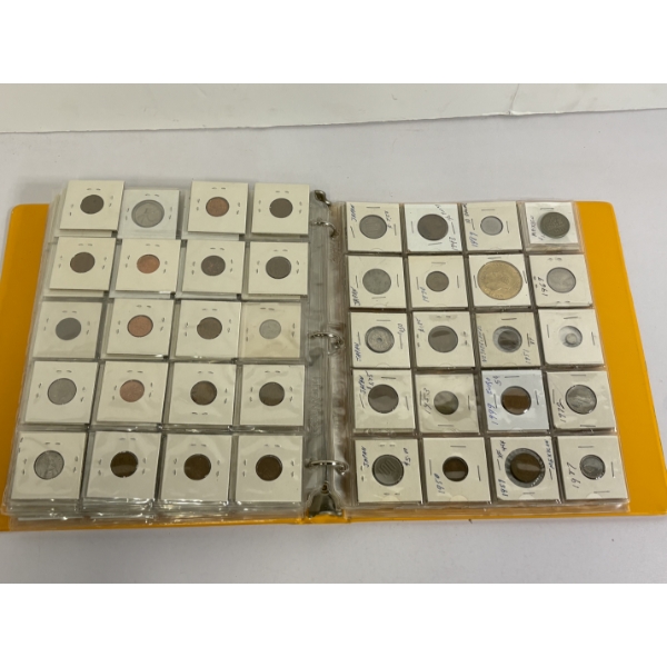 Binder of Assorted Foregin Coins 