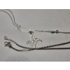 Image 3 : Two Sterling Silver Necklaces Including Hummingbird Pendant - TW: 9.8g