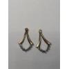 Image 7 : Collection Of 14K Gold Earrings Featuring Some Diamonds - Total Weight: 3.7g