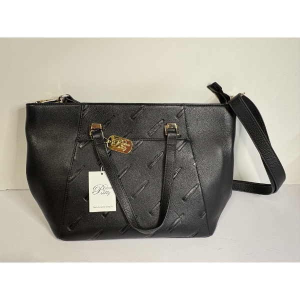 Proud & Pretty Ester Tote Black - with Tag - In Pink Soft Case