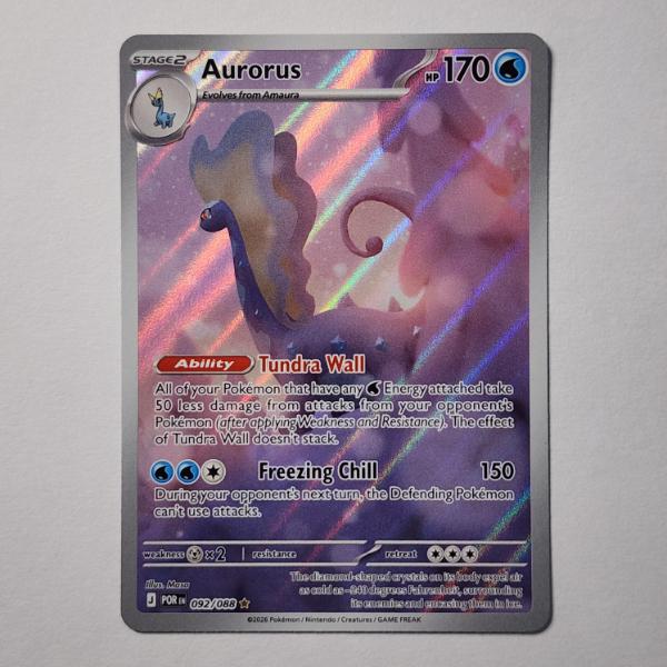 Aurorus 092/088 Holo Rare Near Mint Pokemon Trading Card 