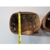 Image 5 : (2) Small Longaberger Handing Baskets w/ Leather Handle