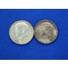 Image 1 : x2 1964 90% Silver Kennedy Half Dollars FV: $1.00
