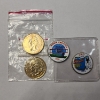 Image 1 : U.S. Quarters: Gold-Plated Wisconsin & Indiana / Colorized Ohio & North Carolina 
