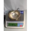 Image 6 : Sterling Silver Ornate Dish With Gold-tone Accents - Weight: 47.1g