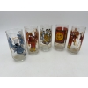 Image 1 : Collectible Burger King Glasses - 5 Total - King - 1979 - Collector's Series - BK Corpor 