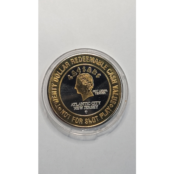 Limited Edition Collector's Caesars Atlantic City $20 Gaming Token