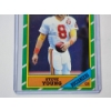 Image 3 : 1986 Topps Steve Young Rookie Card #374 - in Protective Card Sleeve